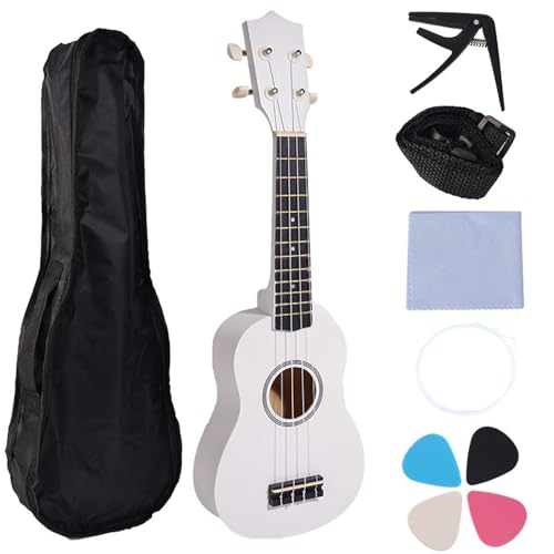 Kleine 53,3 cm große Ukulele für Anfänger, tragbares Musikspielzeug, Schule, Musikunterricht, Holztextur, für Anfänger und Musikliebhaber Kleine 53,3 cm große Ukulele für Anfänger, tragbares Musikspielzeug, Schule, Musikunterricht, Holztextur, für Anfänger und Musikliebhaber von NPXUAMTJ