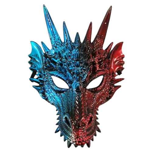 NPXUAMTJ Drachenkopf für Kinder Erwachsene Halloween Festival Party Drache Cosplay Kostüm Halloween Cosplay Kostüm von NPXUAMTJ