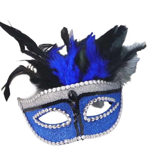 NPXUAMTJ Elegante Gefiederte Halbgesichtsmaske Für Halloween Partys Kostümzubehör Wiederverwendbares Cosplay Cover Party Rollenspiel Halbfedern Maske NPXUAMTJ Elegante Gefiederte Halbgesichtsmaske Für Halloween Partys Kostümzubehör Wiederverwendbares Cosplay Cover Party Rollenspiel Halbfedern Maske von NPXUAMTJ