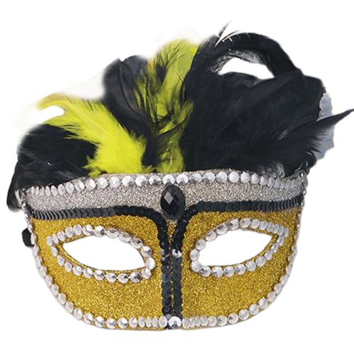 NPXUAMTJ Elegante Gefiederte Halbgesichtsmaske Für Halloween Partys Kostümzubehör Wiederverwendbares Cosplay Cover Party Rollenspiel Halbfedern Maske NPXUAMTJ Elegante Gefiederte Halbgesichtsmaske Für Halloween Partys Kostümzubehör Wiederverwendbares Cosplay Cover Party Rollenspiel Halbfedern Maske von NPXUAMTJ