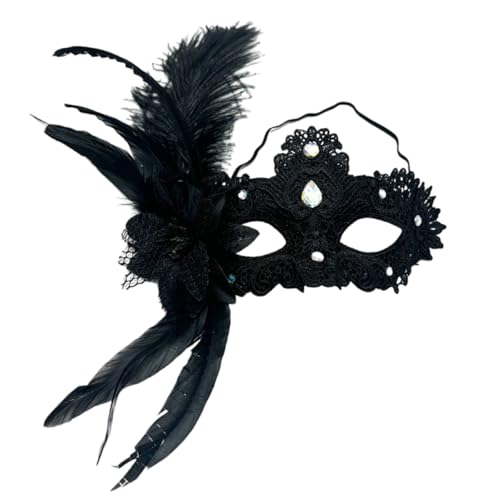 Glitzernde Gefiederte Plastik Gesichtsbedeckung Für Halloween Partys Die Einfach Zu Kostümmaske Mit Strasssteinen Dekoration Zeitgenössische Halbgesichtsmaske Tragen Glitzernde Gefiederte Plastik Gesichtsbedeckung Für Halloween Partys Die Einfach Zu Kostümmaske Mit Strasssteinen Dekoration Zeitgenössische Halbgesichtsmaske Tragen von NPXUAMTJ