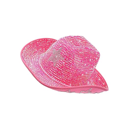 NPXUAMTJ Glitzernde Strasssteine ​​Fedoras Für Erwachsene Schimmernde Sternmuster Top Caps Party Kostüm Kopfbedeckung Für Verschiedene Gelegenheit Strasshut von NPXUAMTJ