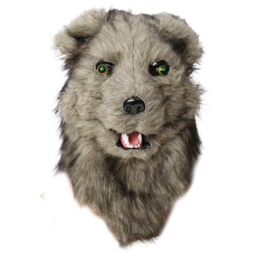 NPXUAMTJ Halloween Full Head Face Deckbedeckung Cosplay Kopfbedeckung Full Head Panda Rooster Füchse Gesichtsabdeckung von NPXUAMTJ