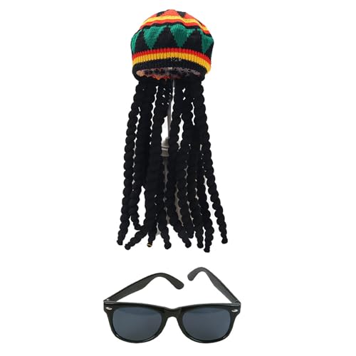 NPXUAMTJ Halloween Kostüm Accessoire Hat Party Kostüm Brillen Ohrringe Armband Stirnband Für Halloween & von NPXUAMTJ
