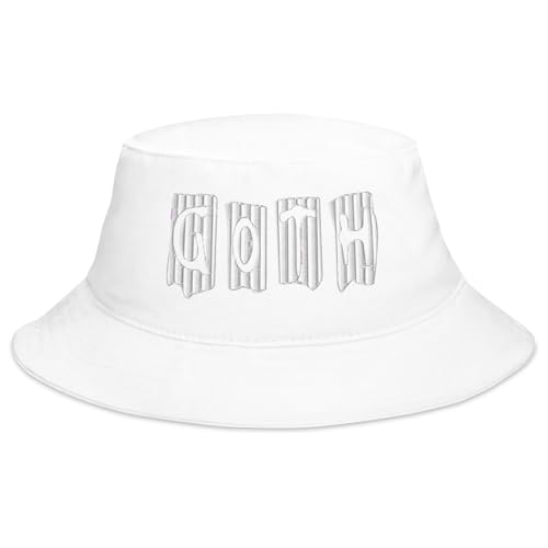 NPXUAMTJ Halloween Punk Print Fisherman Weiche Baumwolle Bequeme Eimer Floppy Kopfbedeckung Für Erwachsene Täglich Und Themenparty Unisex Sun Für Tägliche Kleidung von NPXUAMTJ