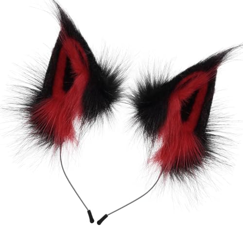 NPXUAMTJ Handgefertigte Kunstpelze Füchse Wolf Ohren Stirnband Halloween Weihnachts Cosplay Kostümzubehör Pelzige Tierhaar Hoop Katzen Füchse Wolf Stirnband Und Schwanz NPXUAMTJ Handgefertigte Kunstpelze Füchse Wolf Ohren Stirnband Halloween Weihnachts Cosplay Kostümzubehör Pelzige Tierhaar Hoop Katzen Füchse Wolf Stirnband Und Schwanz von NPXUAMTJ
