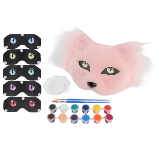 NPXUAMTJ Künstler Unbemalten Katzen Gesichtsmaske Und Pelzig NPXUAMTJ Künstler Unbemalten Katzen Gesichtsmaske Und Pelzig von NPXUAMTJ