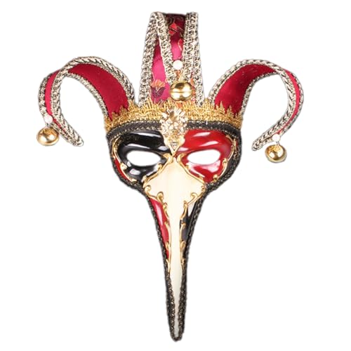 NPXUAMTJ Maskerade-Augenmaske für Damen und Herren, Halloween, lange Nase, halbes Gesicht, Halloween-Kostüm-Zubehör NPXUAMTJ Maskerade-Augenmaske für Damen und Herren, Halloween, lange Nase, halbes Gesicht, Halloween-Kostüm-Zubehör von NPXUAMTJ