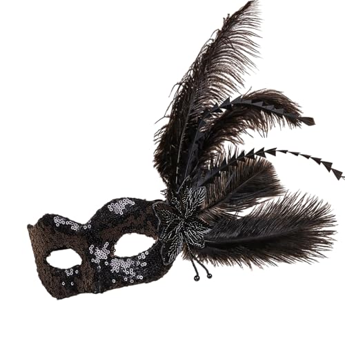 NPXUAMTJ Masqueraden Maske Damen Gefiederte Pailletten Venezianer Party Abend Prom Ball Masque Halloween Cosplay Kostüme Venezianer Frauen Für Maskeraden NPXUAMTJ Masqueraden Maske Damen Gefiederte Pailletten Venezianer Party Abend Prom Ball Masque Halloween Cosplay Kostüme Venezianer Frauen Für Maskeraden von NPXUAMTJ