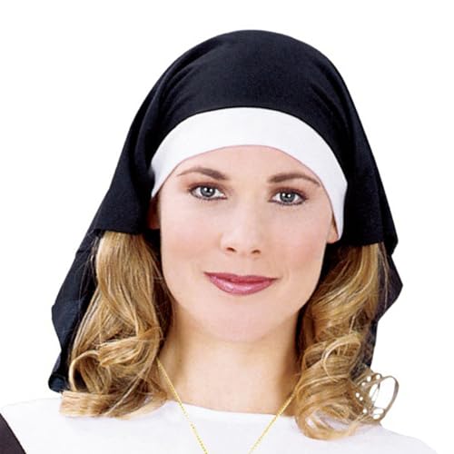 NPXUAMTJ Nonne Hüte Für Frauen Erwachsene Halloween Kostümzubehör Leichte Nonne Kopfstücksgewohnheiten von NPXUAMTJ