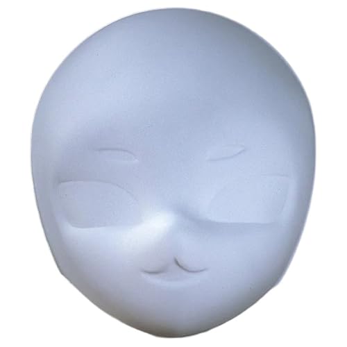 NPXUAMTJ Plastikmaske Gesichtsmaske Unbemalte Maskeraden Masken Handfarbe Für Halloween Cosplay Party von NPXUAMTJ