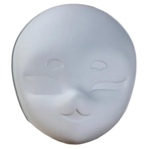 NPXUAMTJ Plastikmaske Gesichtsmaske Unbemalte Maskeraden Masken Handfarbe Für Halloween Cosplay Party von NPXUAMTJ