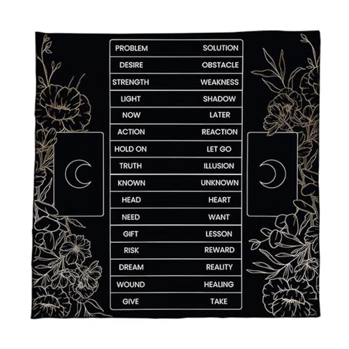 NPXUAMTJ Prämien Velvets Tarots Tischdecke Mehrfachgröße Mystische Fade Widerstandsfestes Waschmaschinen Accessoire Velvets Divination Table Abdeckung von NPXUAMTJ