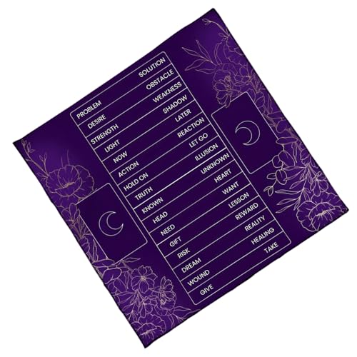 NPXUAMTJ Prämien Velvets Tarots Tischdecke Mehrfachgröße Mystische Fade Widerstandsfestes Waschmaschinen Accessoire Velvets Divination Table Abdeckung von NPXUAMTJ