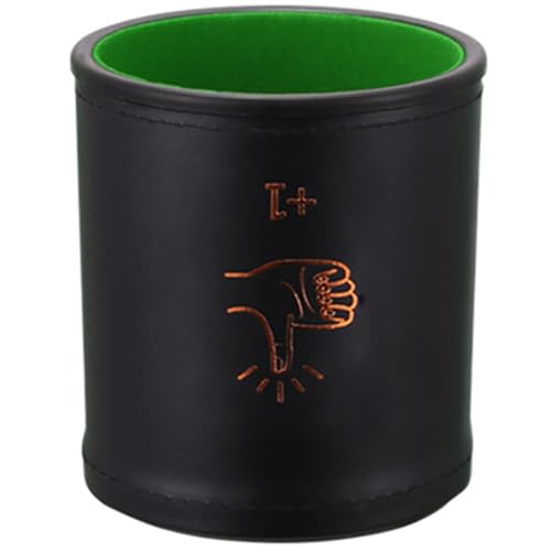 NPXUAMTJ Ruhige PU Leder Straight Dices Cup Shaker Dices Cups Trinkspiel Unterhaltung Dices Cup Game Supply von NPXUAMTJ