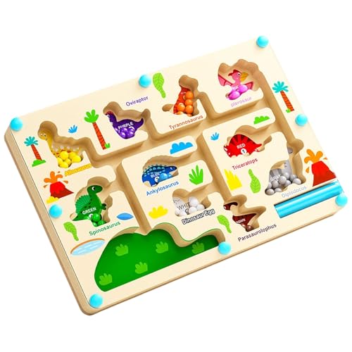 NPXUAMTJ Sensorische Entwicklung Holzmagnetnummer Mazes Bildungsrätsel Spielzeug Fine Motor Skills Lernspielzeug Für Kinder Kleinkindverfolgung Nummer Counting Board von NPXUAMTJ