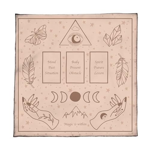 NPXUAMTJ Tarot Lesung Tuch Tragbare Ritualmatte Mit Mystischen Mustern Für Heimzeremonien Und Bunte Tarot Tuch NPXUAMTJ Tarot Lesung Tuch Tragbare Ritualmatte Mit Mystischen Mustern Für Heimzeremonien Und Bunte Tarot Tuch von NPXUAMTJ