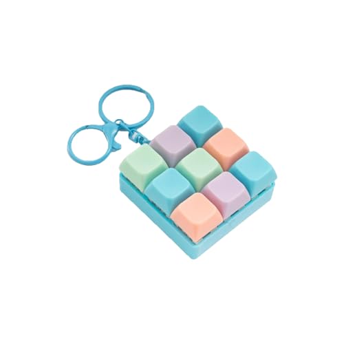 NPXUAMTJ Tragbare Tastaturklicker Schlüsselbund Stress Relief Spielzeug Mit 9 Abnehmbaren Taste Rekonfigurierbares Spielzeug Für Erwachsene Und Kinder Reisefreundliche Keychain von NPXUAMTJ