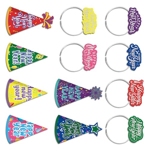 NPXUAMTJ Urlaubspartyhut Und Stirnband Set Leichte Atmungshut Neujahr Kopfstück Für Geburtstagsfeiertagsfeiern Neujahrsfeier Stirnband NPXUAMTJ Urlaubspartyhut Und Stirnband Set Leichte Atmungshut Neujahr Kopfstück Für Geburtstagsfeiertagsfeiern Neujahrsfeier Stirnband von NPXUAMTJ