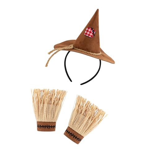 NPXUAMTJ Vogelscheuche Stirnbandhandschuhe Set Für Halloween Kostüm Rollenspiel Partyzubehör NPXUAMTJ Vogelscheuche Stirnbandhandschuhe Set Für Halloween Kostüm Rollenspiel Partyzubehör von NPXUAMTJ