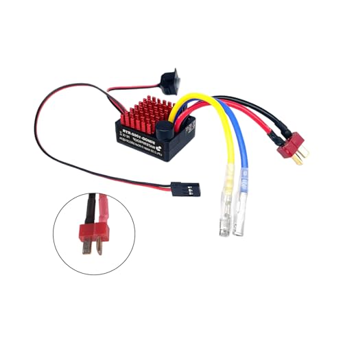NPXUAMTJ wasserdichte 60A Gebürstete ESC Für 1/10 Scale Crawler Auto Mit RTRs Steckern Spiel Und Kompatibilität ESC Für RTRs Crawlers Car von NPXUAMTJ
