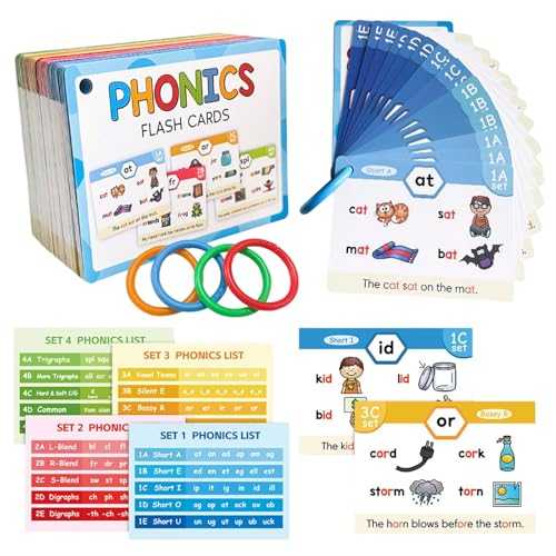 Phonics Lernkarten Kinder Phonics Flashkarten Bildungsinstrument Lernen Karten Für Sprachlernen Lern Bildungsspielzeug Für Englisch Zu Lesen von NPXUAMTJ