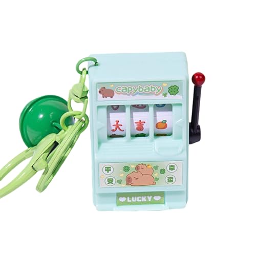 Tragbarer Capybaras-Frucht-Spinner-Schlüsselanhänger, verspielte Capybaras, Obstspiel, Schlüsselanhänger, Ornament für Partys und Versammlungen von NPXUAMTJ