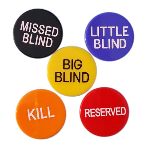NPYQ 5 Stück Profi Poker Poker Dealer Verpasster Blind Poker Turniere Große Poker Chip Qualitätsknöpfe NPYQ 5 Stück Profi Poker Poker Dealer Verpasster Blind Poker Turniere Große Poker Chip Qualitätsknöpfe von NPYQ