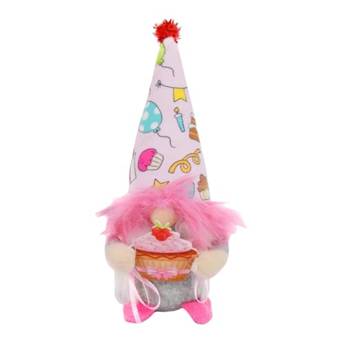 NPYQ Bunte Gefüllt Plüschpuppen Mit Luftballons Kuchen Skandinavische Tomtes Tabletop Orament Birthday Party Decors Decors Geschenk von NPYQ