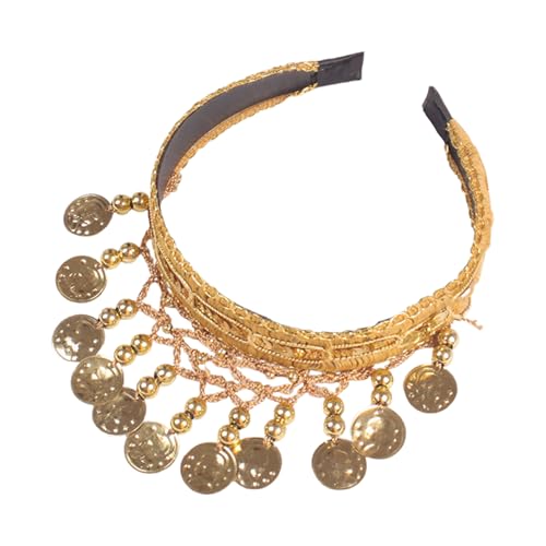NPYQ ETHNISCHE Bauchtanz Kopfbedeckung Elegante Goldmünze Quasten Haarband Für Bühnenaufführungen Und Kulturelle Eventfeierlichkeiten NPYQ ETHNISCHE Bauchtanz Kopfbedeckung Elegante Goldmünze Quasten Haarband Für Bühnenaufführungen Und Kulturelle Eventfeierlichkeiten von NPYQ