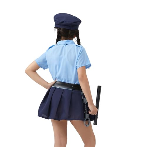 NPYQ Offizierskostüm Mit Kleid Fliege Halloween Kostüm Für Verkleidungen Rollenspiel Set Kostüm Für Kinder von NPYQ