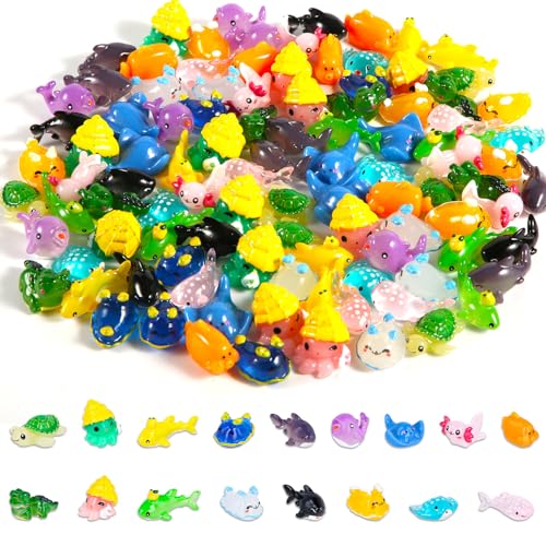 119 Stück Kunstharz Meerestiere, 17 Stile Miniatur Meerestiere süß Meeresaquarium Ornamente Mini Meerestiere Figuren für Partygeschenke Garten Aquarium Dekor 119 Stück Kunstharz Meerestiere, 17 Stile Miniatur Meerestiere süß Meeresaquarium Ornamente Mini Meerestiere Figuren für Partygeschenke Garten Aquarium Dekor von NQEUEPN