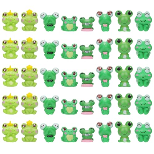 40stk Mini Harz Frösche, 8 Stile Niedliche Grüne Froschfiguren Miniatur-Froschstatue Froschornament für DIY-Kunsthandwerk Gartenlandschaft Puppenhaus-Dekoration 40stk Mini Harz Frösche, 8 Stile Niedliche Grüne Froschfiguren Miniatur-Froschstatue Froschornament für DIY-Kunsthandwerk Gartenlandschaft Puppenhaus-Dekoration von NQEUEPN