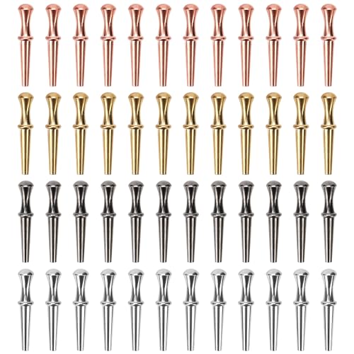 48 Stück Metall Cribbage Board Klammern, Metall Cribbage Pegs konisches Design Cribbage Board Pins passend für 0,32cm Traditionelles Cribbage Brettspiel für Freunde und Familie, 4 Farben von NQEUEPN
