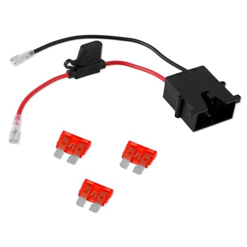 Ersatz Kabelbaumstecker, 12 AWG Kabelbaumstecker für Spielzeugautos mit 3 Sicherungen Kompatibel mit Power Wheels Fisher Price 12-Volt-Batterie Ersatz Kabelbaumstecker, 12 AWG Kabelbaumstecker für Spielzeugautos mit 3 Sicherungen Kompatibel mit Power Wheels Fisher Price 12-Volt-Batterie von NQEUEPN
