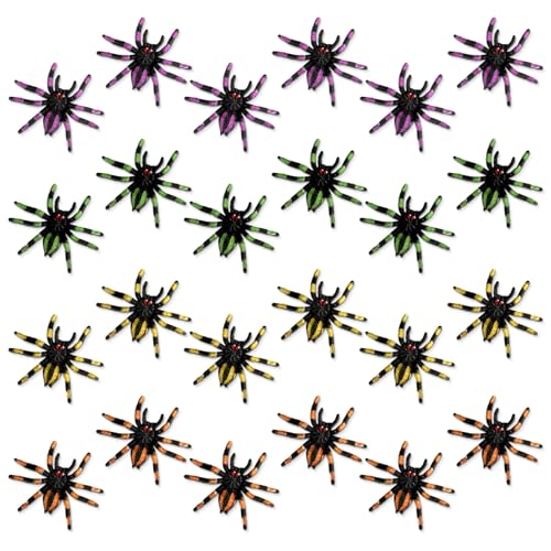 NQEUEPN 24stk Bunte Spinnenspielzeuge, Halloween Spinne Realistische Spinnenfiguren Vogelspinnenspielzeug für Halloween Streiche Partydekorationen Tiermodellsammlungen NQEUEPN 24stk Bunte Spinnenspielzeuge, Halloween Spinne Realistische Spinnenfiguren Vogelspinnenspielzeug für Halloween Streiche Partydekorationen Tiermodellsammlungen von NQEUEPN
