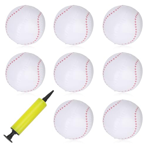 NQEUEPN 8 Stück Aufblasbarer Baseball, 27cm Großer Wasserball Baseball Baseball Pool Spielzeug mit Pumpe Sport Poolball für Kinderparty Geschenke Dekorationen NQEUEPN 8 Stück Aufblasbarer Baseball, 27cm Großer Wasserball Baseball Baseball Pool Spielzeug mit Pumpe Sport Poolball für Kinderparty Geschenke Dekorationen von NQEUEPN
