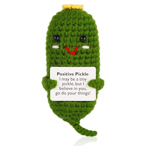 NQEUEPN Positive Gurke, 10,2cm Süß Lustig Häkelgurke Gestrickte Gurke Spielzeug Positive Potato Gurke mit Positiver Karte für Kinder Freunde Geburtstagsfeier Büro Dekoration Ermutigung NQEUEPN Positive Gurke, 10,2cm Süß Lustig Häkelgurke Gestrickte Gurke Spielzeug Positive Potato Gurke mit Positiver Karte für Kinder Freunde Geburtstagsfeier Büro Dekoration Ermutigung von NQEUEPN