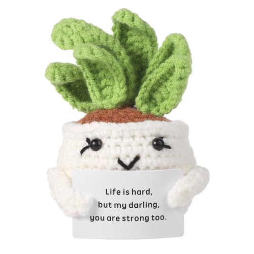 NQEUEPN Positiver Kaktus Gehäkelt, Lustige Positive Kartoffel Handgemachtes Gestricktes Kaktuspuppen Pflanzenspielzeug mit Ermutigender Karte Emotionales Unterstützungsgeschenk für Zimmer Koration NQEUEPN Positiver Kaktus Gehäkelt, Lustige Positive Kartoffel Handgemachtes Gestricktes Kaktuspuppen Pflanzenspielzeug mit Ermutigender Karte Emotionales Unterstützungsgeschenk für Zimmer Koration von NQEUEPN