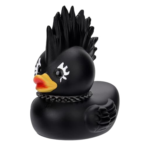 NQEUEPN Schwarze Harzente, 9 cm Hoch Felsenente Spielzeugente Lustige Dunkle Harzente Sammlerstück als Entengeschenk für Kinder Erwachsene Dekor NQEUEPN Schwarze Harzente, 9 cm Hoch Felsenente Spielzeugente Lustige Dunkle Harzente Sammlerstück als Entengeschenk für Kinder Erwachsene Dekor von NQEUEPN