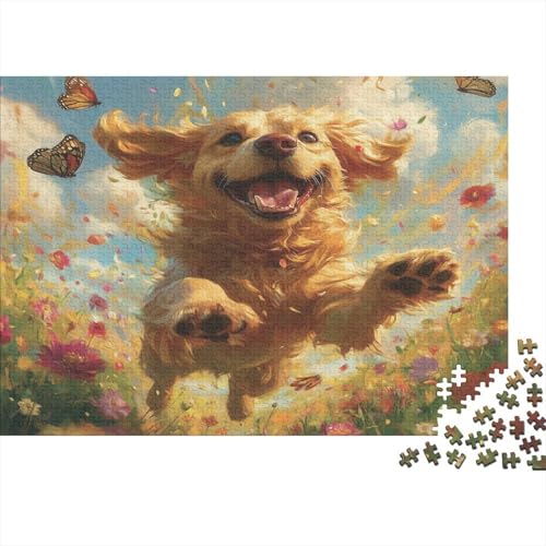 Der Labrador Retriever Jigsaw Puzzles 1000-Piece Challenging Brain Teaser Unique Gift Wood Materials Home DecoRatteion for Kids 1000pcs (75x50cm) von NQHXLRUDC