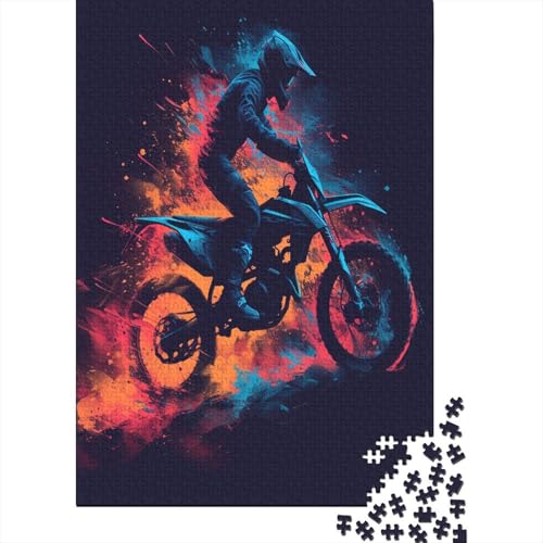 Dirt Bike Puzzle 1000 Teile - Puzzle Für Erwachsene, Puzzle, Puzzlespiel Erwachsenen Puzzlespiel Puzzel 1000pcs (75x50cm) von NQHXLRUDC