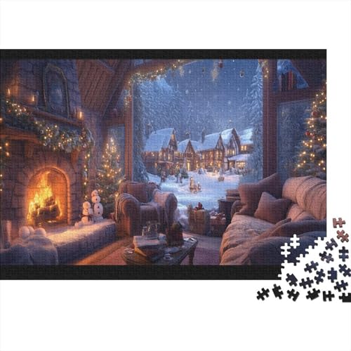 Weihnachten Puzzle 1000 Teile Lernspiel Einzigartiges Geschenk Märchen Holzwerkstoffe Erwachsene 1000pcs (75x50cm) von NQHXLRUDC