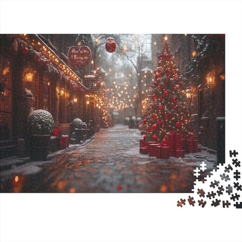 Weihnachten Puzzle 1000 Teile Lernspiel Einzigartiges Geschenk Märchen Umweltfreundliche Materialien Für Erwachsene Und Kinder 1000pcs (75x50cm) von NQHXLRUDC
