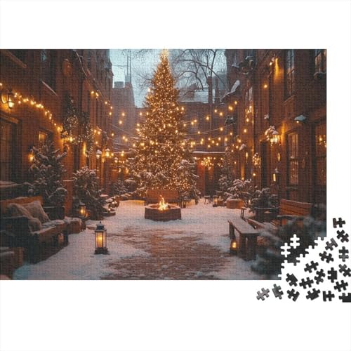 Weihnachten Puzzles 1000-teilige Farbenfrohes Legespiel Home Dekoration Märchen Limited Edition Erwachsene 1000pcs (75x50cm) von NQHXLRUDC