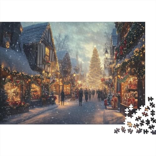Weihnachten Puzzles 1000-teilige Herausforderungsspielzeug Einzigartiges Geschenk Märchen Limited Edition Erwachsene 1000pcs (75x50cm) von NQHXLRUDC
