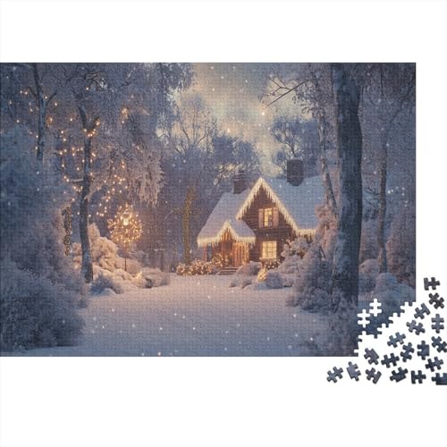 Weihnachten Puzzles 1000-teilige Herausforderungsspielzeug Einzigartiges Geschenk Märchen Limited Edition Für Erwachsene Und Kinder 1000pcs (75x50cm) von NQHXLRUDC
