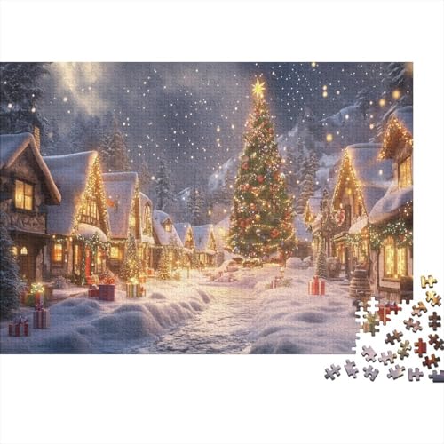 Weihnachten Puzzles 1000-teilige Lernspiel Home Dekoration Märchen Limited Edition Für Erwachsene Und Kinder 1000pcs (75x50cm) von NQHXLRUDC