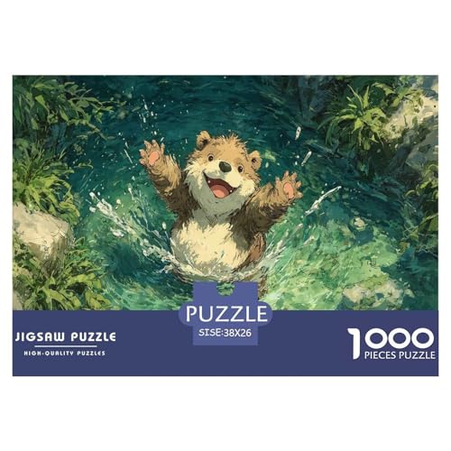 Bär Puzzle 1000 Teile Herausforderungsspielzeug Erwachsene Und Ab 12 Jahren Bach Puzzle Bildungsherausforderung Entspannung Geschenk Für Home Dekoration 38x26cm 1000pcs Bär Puzzle 1000 Teile Herausforderungsspielzeug Erwachsene Und Ab 12 Jahren Bach Puzzle Bildungsherausforderung Entspannung Geschenk Für Home Dekoration 38x26cm 1000pcs von NQLIQOZKD