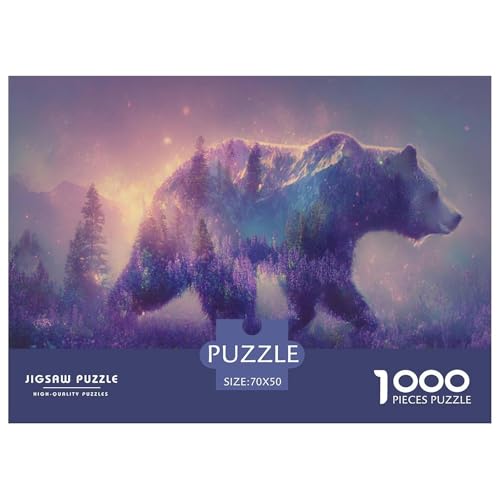 Bär Puzzle 1000 Teiliges Herausforderungsspielzeug Erwachsene Und Ab 12 Jahren Wald Puzzlespiel Familienbildungsspiel Entspannung Geschenk Für Home Dekoration 70x50cm 1000pcs Bär Puzzle 1000 Teiliges Herausforderungsspielzeug Erwachsene Und Ab 12 Jahren Wald Puzzlespiel Familienbildungsspiel Entspannung Geschenk Für Home Dekoration 70x50cm 1000pcs von NQLIQOZKD